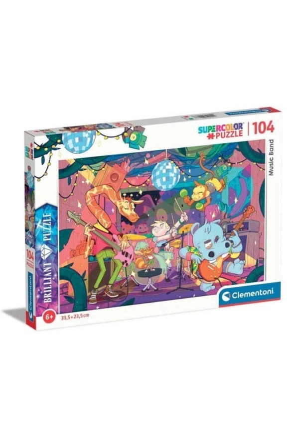 - 104 Parça Brilliant Puzzle - Magic Band 20177