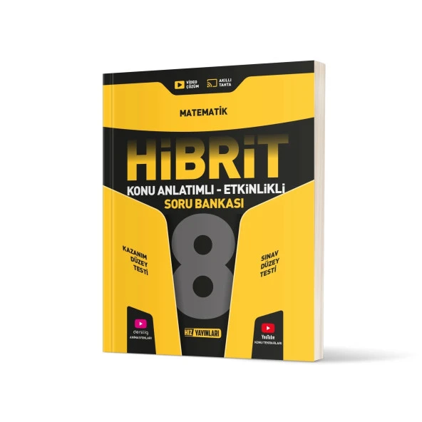 HIZ YAYINLARI 8. Sınıf Matematik Hibrit Soru Bankası