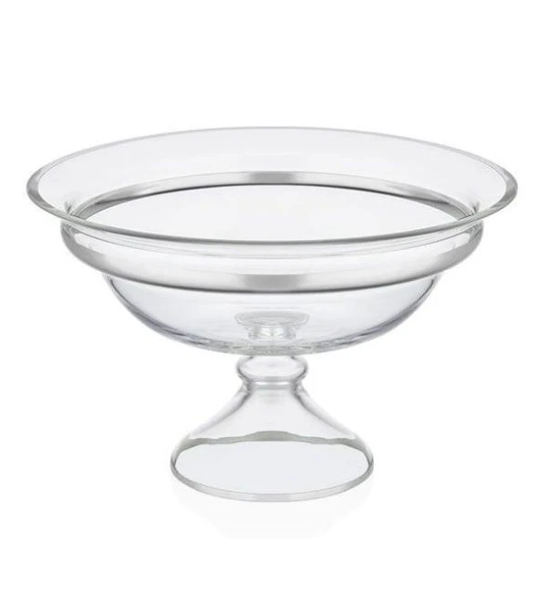 DECORİUM M06468-AB MEYVELİK AYAKLI 30 CM DALIA PLATİN