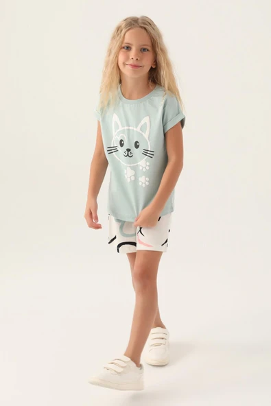Roly Poly 3397 Cat Kız Çocuk Şort Takım - Resim 3