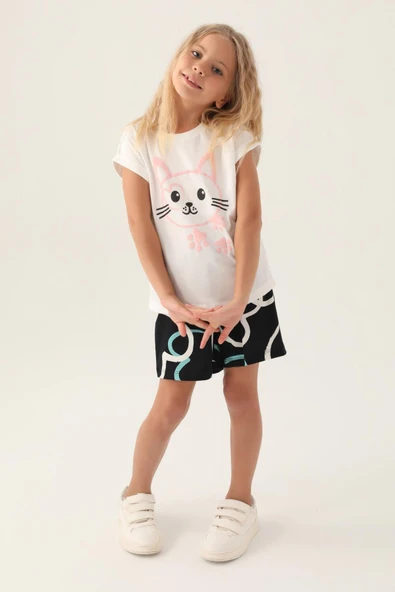 Roly Poly 3397 Cat Kız Çocuk Şort Takım - Resim 8