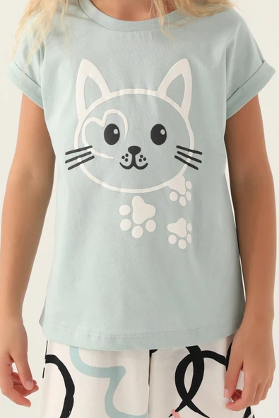 Roly Poly 3397 Cat Kız Çocuk Şort Takım - Resim 4