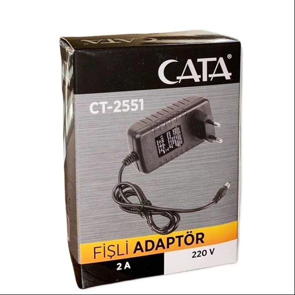 CATA CT-2551 25W 2 Amper FİŞLİ ADAPTÖR