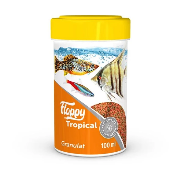 Floppy Tropical Granulat Balık Yemi 100 Ml