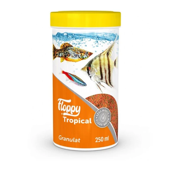 Floppy Tropical Granulat Balık Yemi 250 Ml