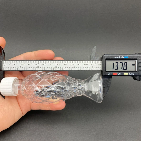 100 cc Balıksırtı Şişe  - Beyaz Kapaklı- Kapaklı Plastik Şişe x 10 Adet - Resim 2