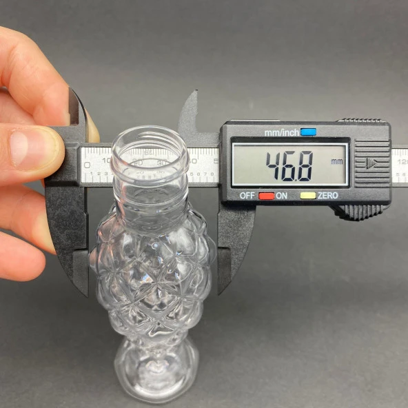 100 cc Balıksırtı Şişe  - Beyaz Kapaklı- Kapaklı Plastik Şişe x 10 Adet - Resim 3