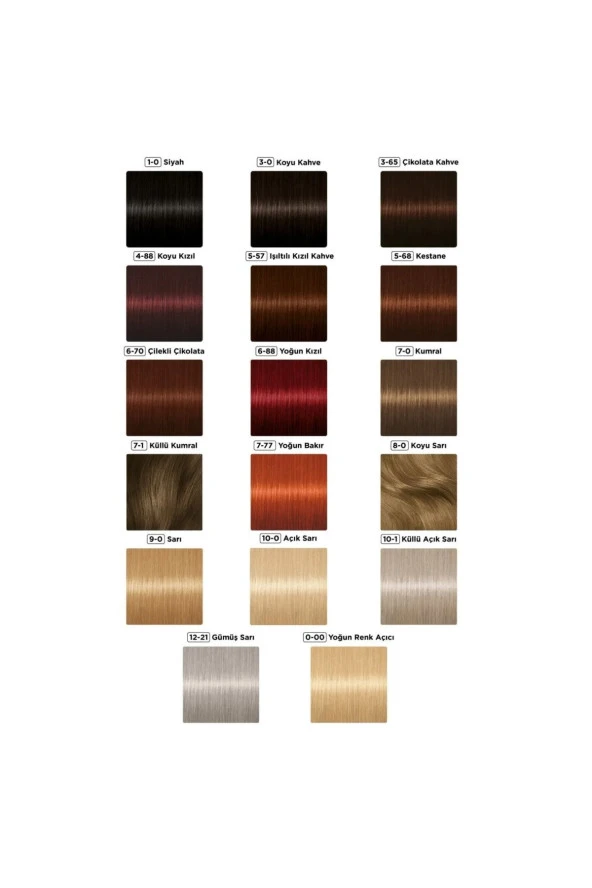 Palette Göz Alıcı Renkler Saç Boyası X10 - Resim 3