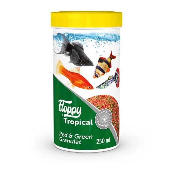 Floppy Tropical Red Green Balık Yemi 250 Ml