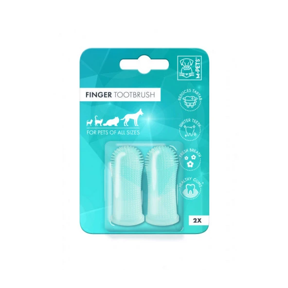 M-Pets Finger Silikon Parmak Diş Fırçası 2 Li