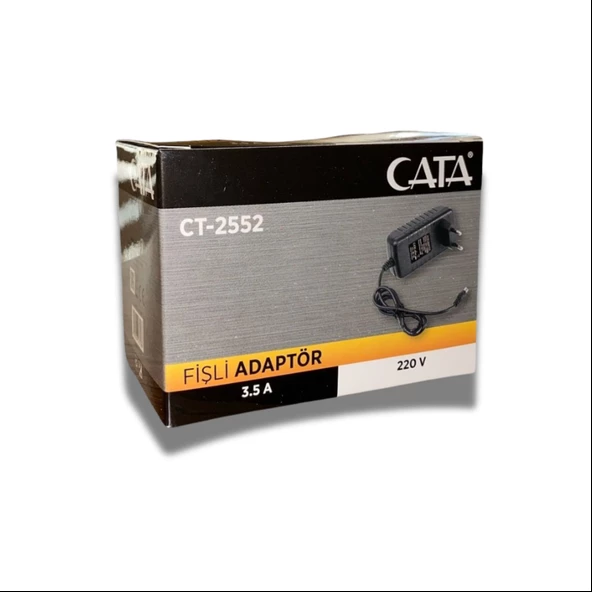 CATA CT-2552 3,5 AMPER FİŞLİ ADAPTÖR