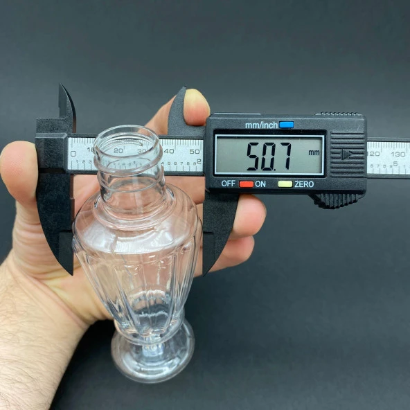 100 cc Campet Vazo Şişe - Beyaz Kapaklı- Vazo Kolonya Şişesi x 10 Adet - Resim 2