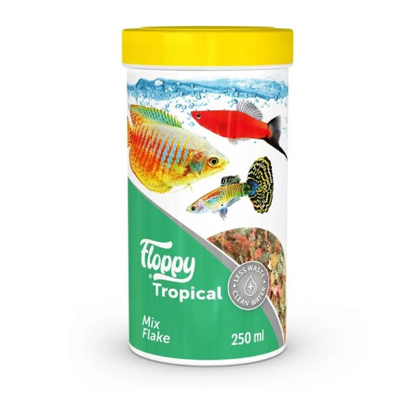 Floppy Tropical Mix Flake Balık Yemi 250 Ml