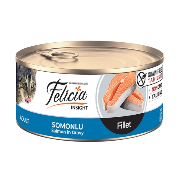 Felicia Tahılsız Somonlu Fileto Kedi Konserves 85 Gr