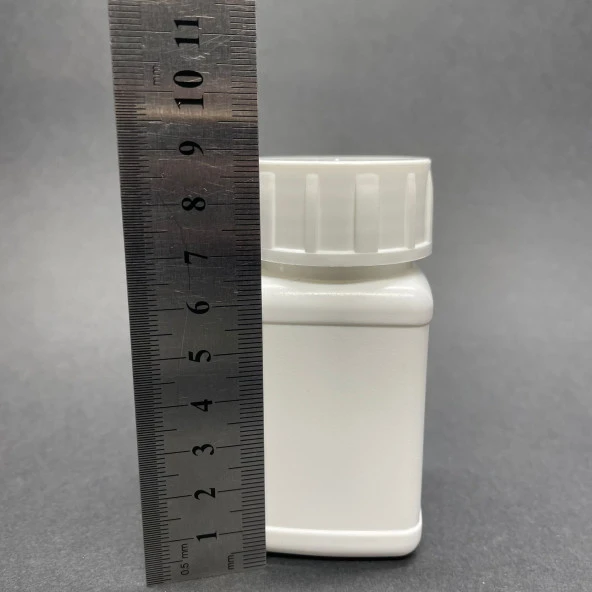 100 cc Mat Beyaz Şişe  - Kapaklı- 100ml Kapsül Kutusu x 10 Adet - Resim 3