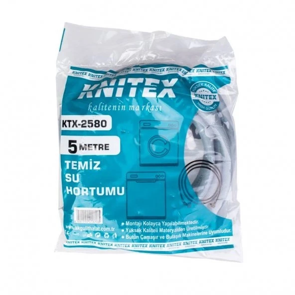 Knitex 2580 Temiz Su Hortumu 5 mt Çamaşır Bulaşık Makinesi - 2