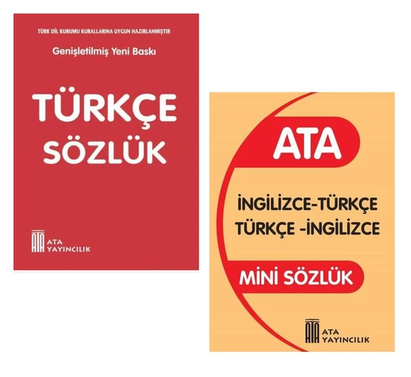 Mini Türkçe Sözlük- İngilizce Sözlük (Plastik Kapak)