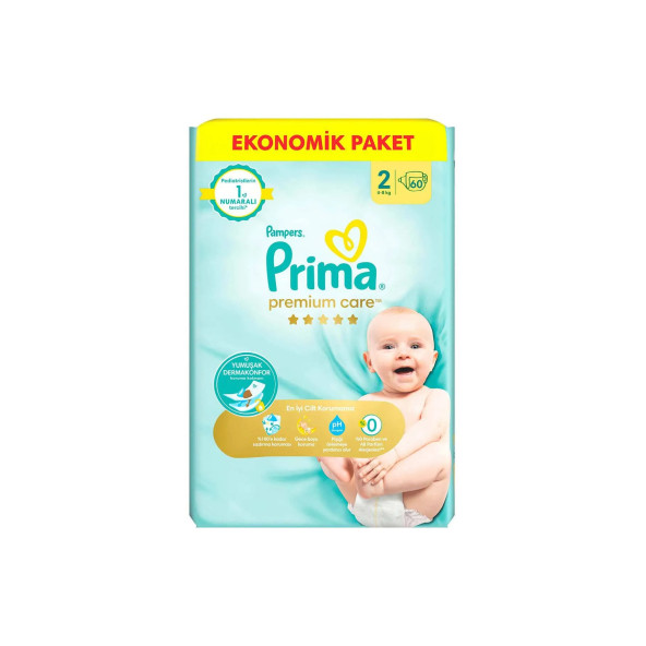Prima Bebek Bezi Premium Care 2 Beden 60 Adet Ekonomik Paket - 4