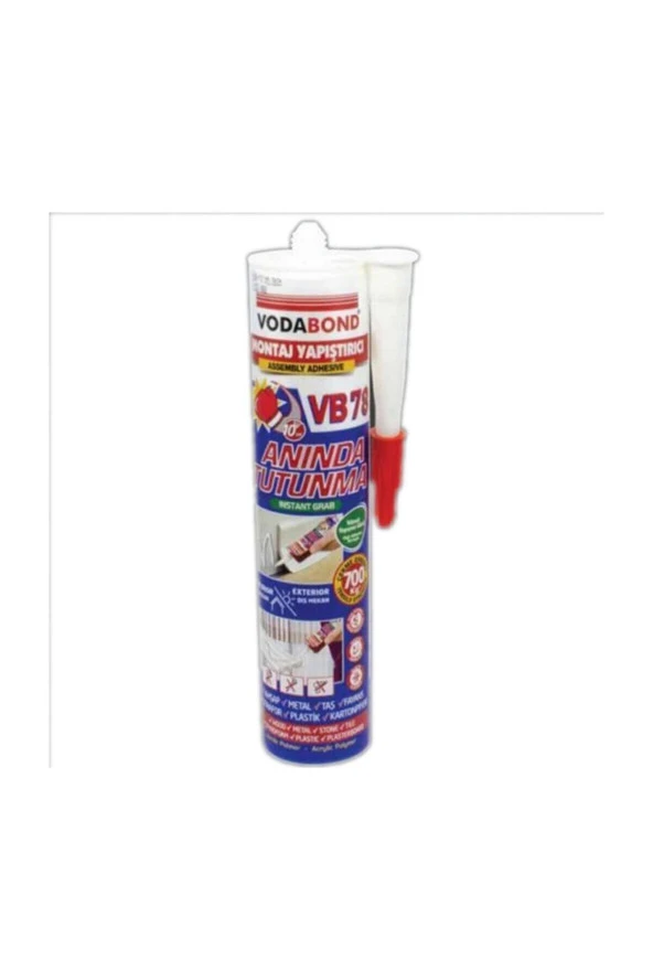 Vodabond Korniş Yapıştırıcı Montaj Silikonu Beyaz 420 gr