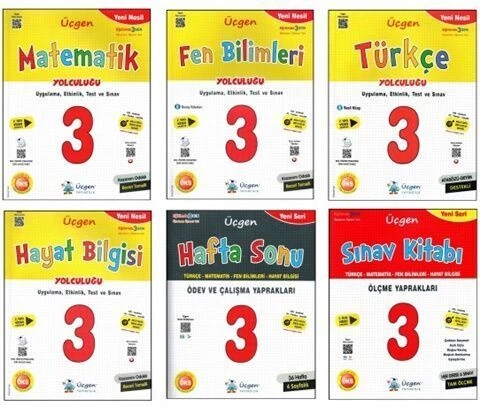 3.SINIF YENİ NESİL İLKOKUL SETİ – Tam Set (Türkçe-Matematik-Fen-Hayat-Sınav Kitabı-Hafta Sonu) - Resim 2