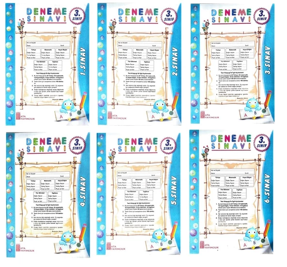 3.SINIF YENİ NESİL İLKOKUL SETİ – Tam Set (Türkçe-Matematik-Fen-Hayat-Sınav Kitabı-Hafta Sonu) - Resim 3