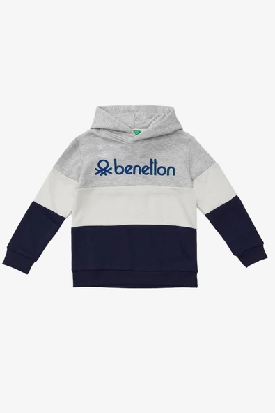 United Colors of Benetton Erkek Kapüşonlu Sweatshirt BNT-B20900