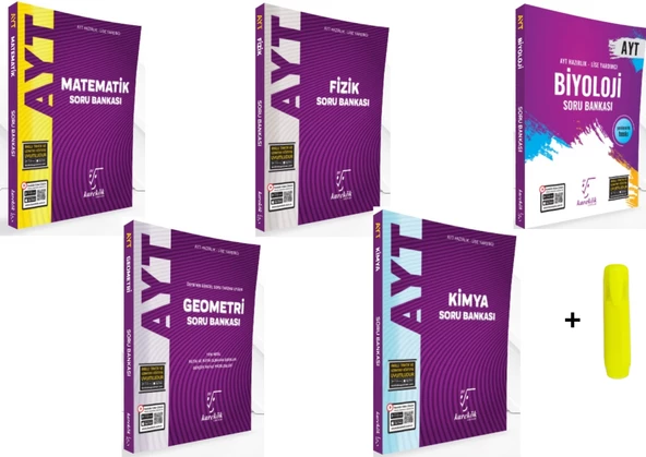 Karekök Ayt Matematik Fen Soru Bankası Seti 5 Kitap Yeni ürün görseli