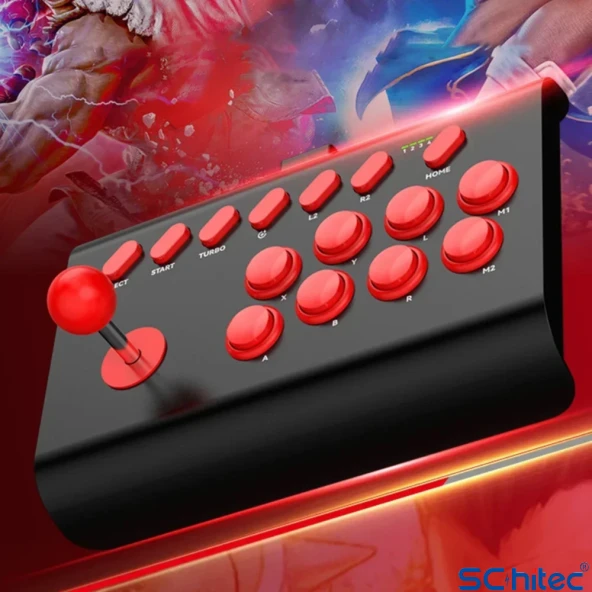 ScHitec BSP-Y02 Joystick Switch/Ps3/Ps4/Pc/Android/İos MF/TV Retro Oyun Konsolu Joystiği Beyaz - 2