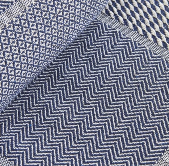 Karaca Home Luna Lacivert %100 Pamuk Çift Kişilik Tek Pike - 4