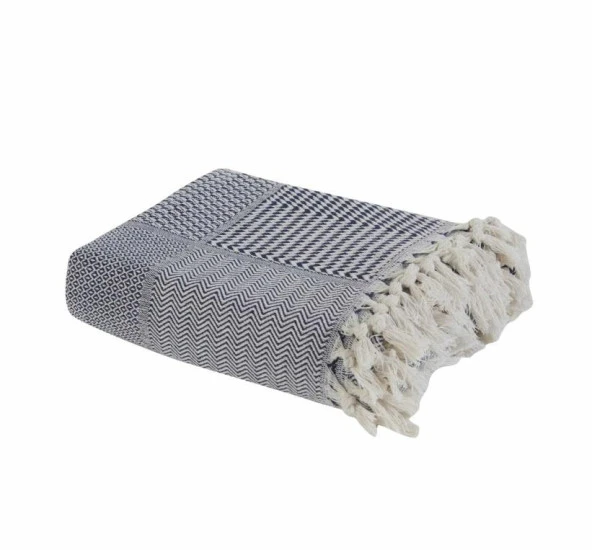 Karaca Home Luna Lacivert %100 Pamuk Çift Kişilik Tek Pike - 6