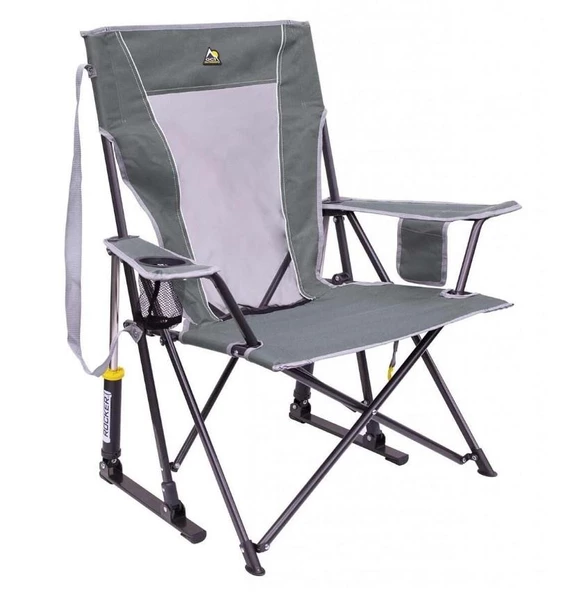 Gci Outdoor Comfort Pro Rocker™ Amortisörlü Katlanır Kamp Sandalyesi - Gri