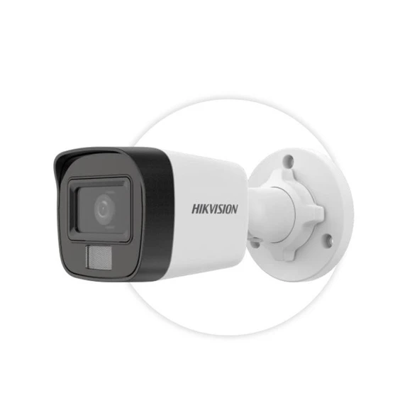 Hikvision DS-2CE16D0T-EXLPF 2mp 2.8mm Sabit Lens Smart Hybrid Light TVI Bullet Kamera - 1