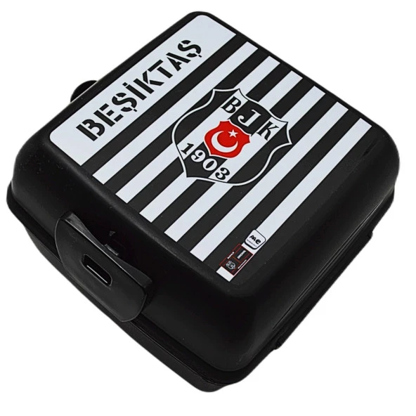 Beşiktaş 4 Bölmeli Çubuklu Plastik Beslenme Kabı (24394)