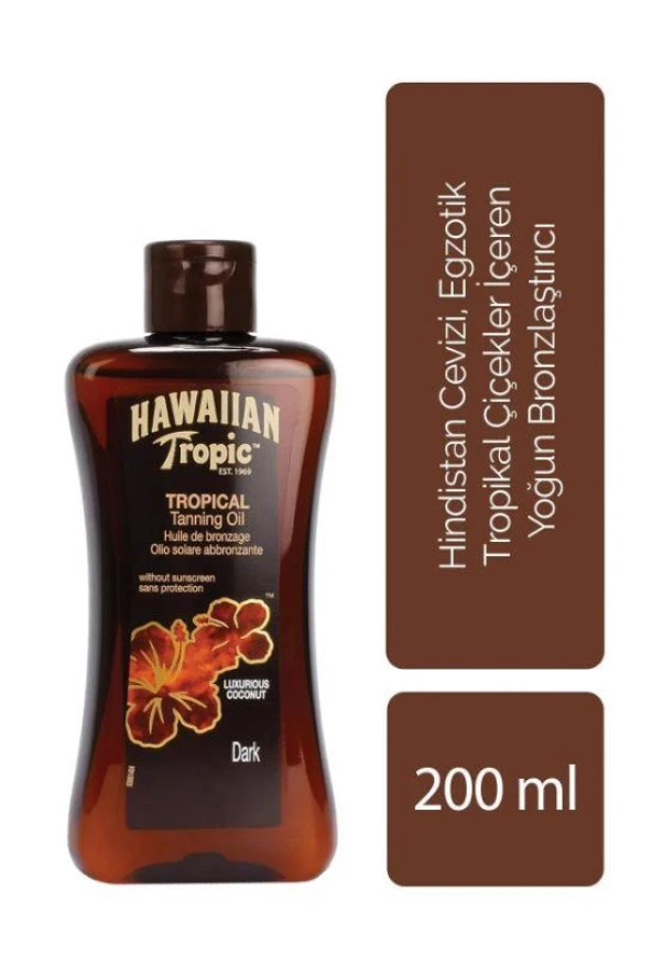 Hawaiian Tropi Yoğun Bronzlaştırıcı Yağ 200 Ml