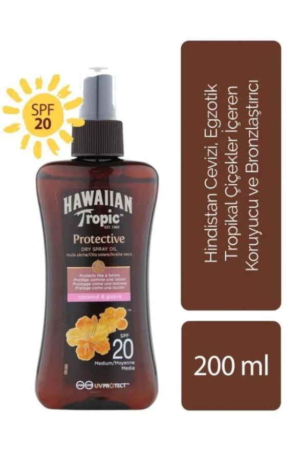 Hawaiian Tropic Koruyucu Ve Bronzlaştırıcı Yağ Spf 20