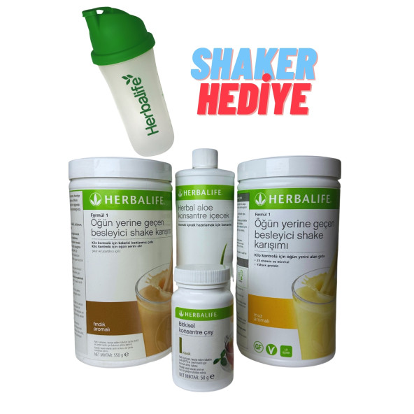 Başlangıç Seti 40 Günlük (2 Shake+50Gr Çay+Aloe Vera Konsantre+Shaker)