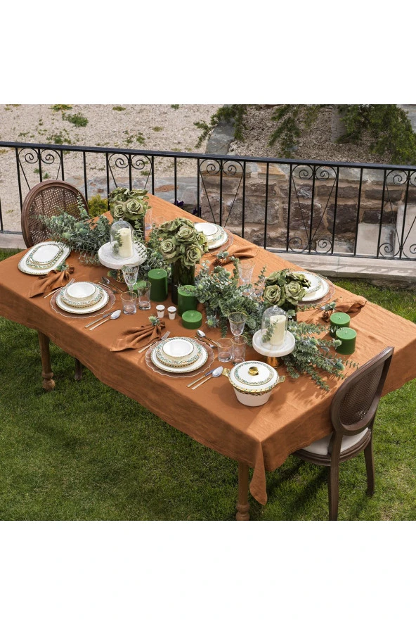 Schafer Tılsım Jade Yemek Takımı 60 Parça-yeşil - Resim 5