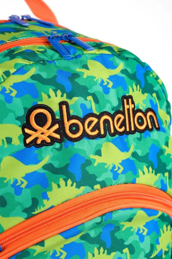 Çocuk Kol Saati Hediyeli Benetton Büyük Kapasiteli Çocuk Okul Çantası B.NT.03660 - 2