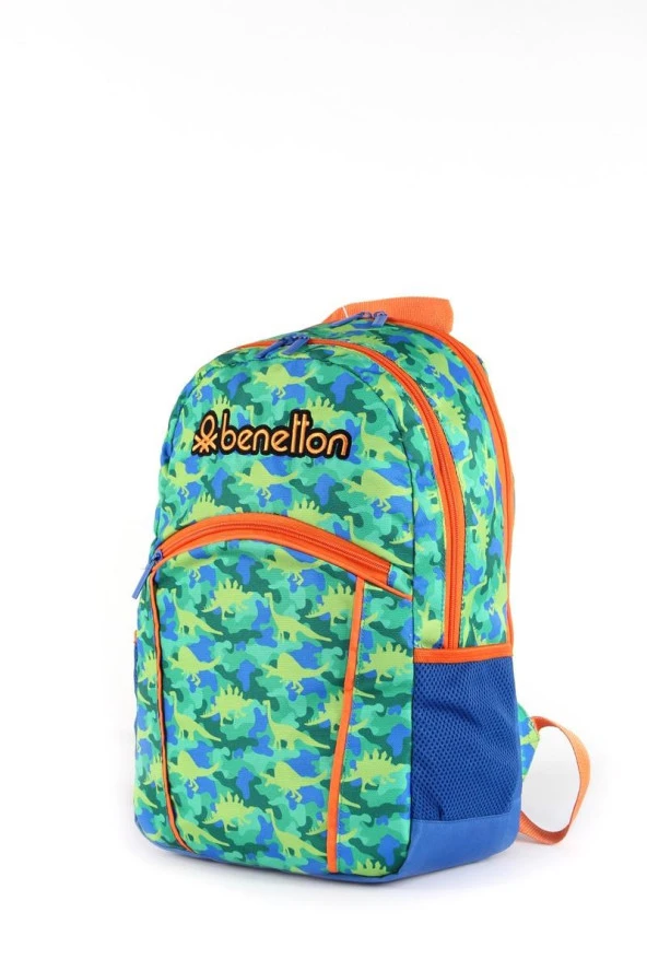 Çocuk Kol Saati Hediyeli Benetton Büyük Kapasiteli Çocuk Okul Çantası B.NT.03660 - 3