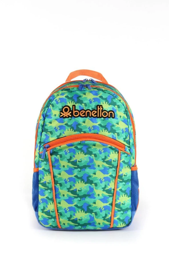 Çocuk Kol Saati Hediyeli Benetton Büyük Kapasiteli Çocuk Okul Çantası B.NT.03660 - 4