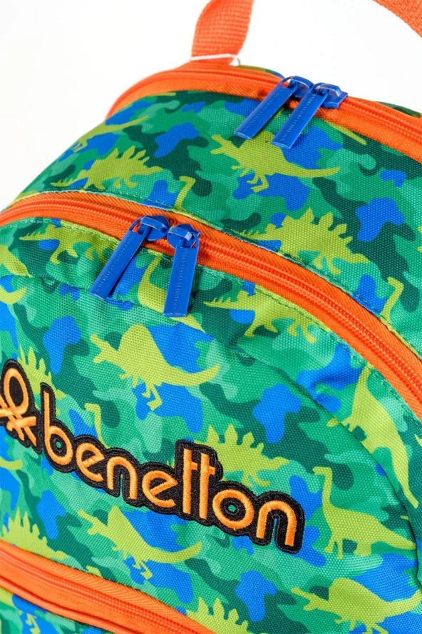 Çocuk Kol Saati Hediyeli Benetton Büyük Kapasiteli Çocuk Okul Çantası B.NT.03660 - 5