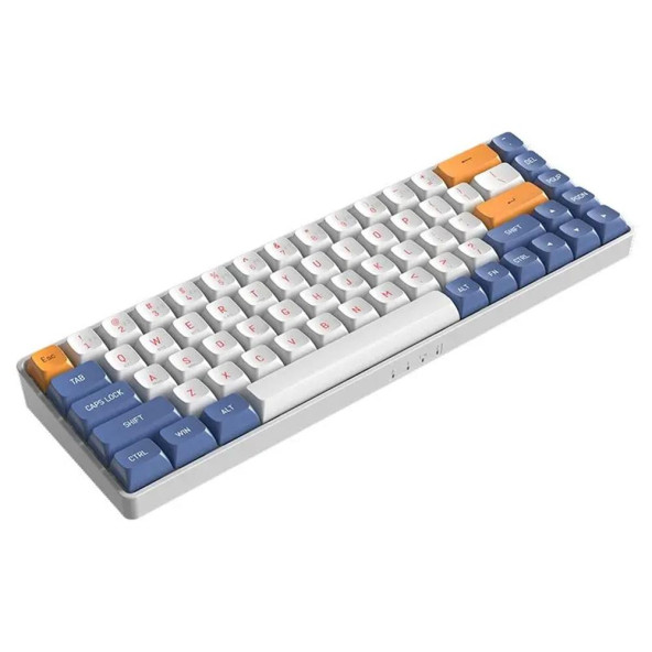 AIGO A68 Starry Blue Yellow Switch Mekanik Kablosuz Gaming Klavye (İngilizce) - 3