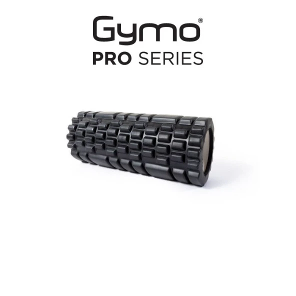 Gymo Pro Series Foam Roller Pilates Masaj Rulosu Siyah