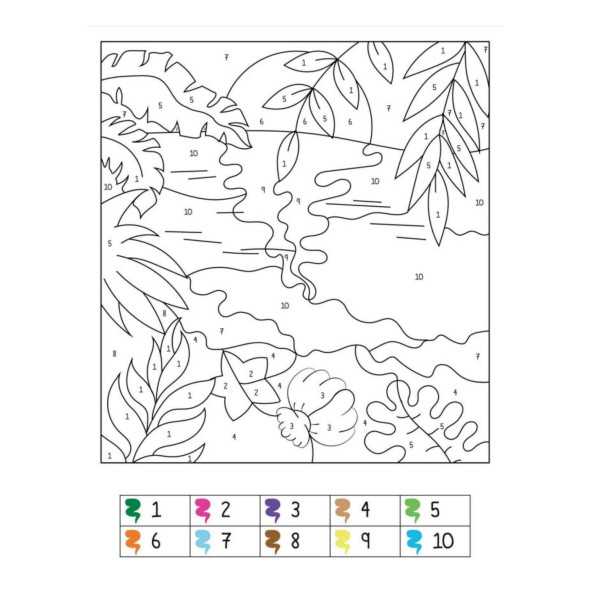 Sayılarla Boyama Seti (24 Süper Poster + 12 Boya Kalemi) - 3