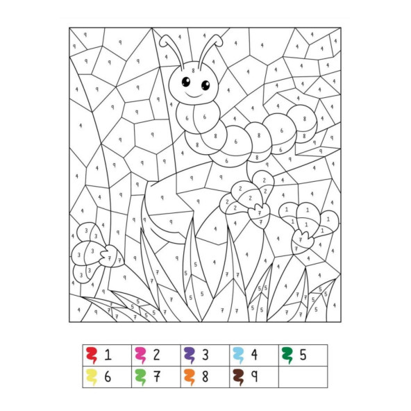 Sayılarla Boyama Seti (24 Süper Poster + 12 Boya Kalemi) - 6