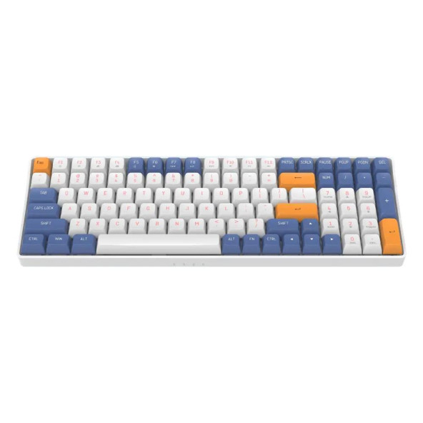 AIGO A100 Starry Blue Yellow Switch Mekanik Kablosuz Gaming Klavye (İngilizce) - 2