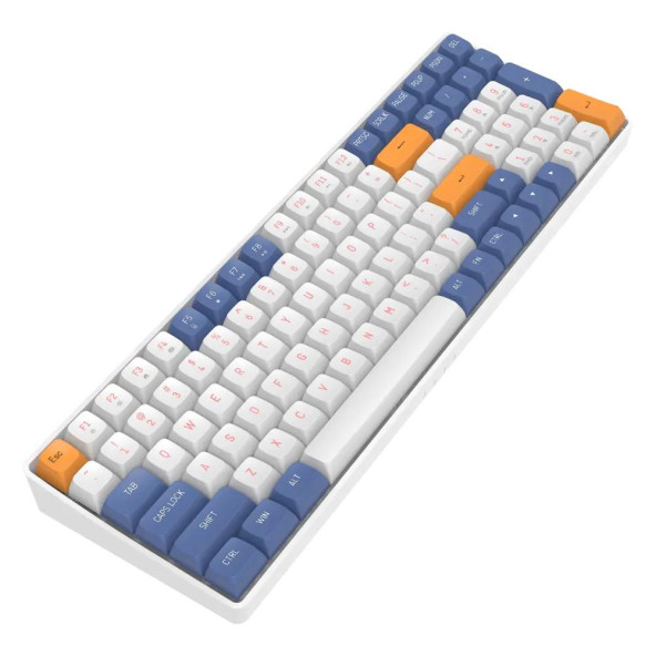AIGO A100 Starry Blue Yellow Switch Mekanik Kablosuz Gaming Klavye (İngilizce) - 3