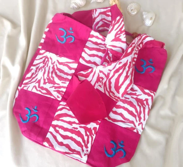 Çanta Bez Çanta Plaj Omuz Çantası Pazar Market Çantası Fermuarlı Çanta - Resim 4