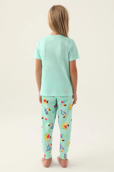 Roly Poly 3403 Garson Jungle Kız Çocuk Pijama Takımı - 6
