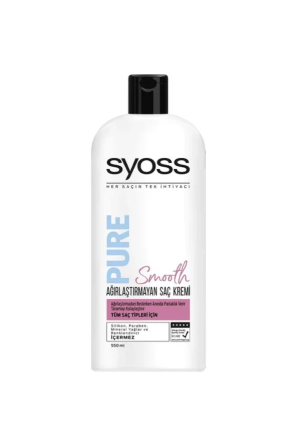 SYOSS SAÇ KREMİ 550ML-PURE AĞIRLAŞTIRMAYAN